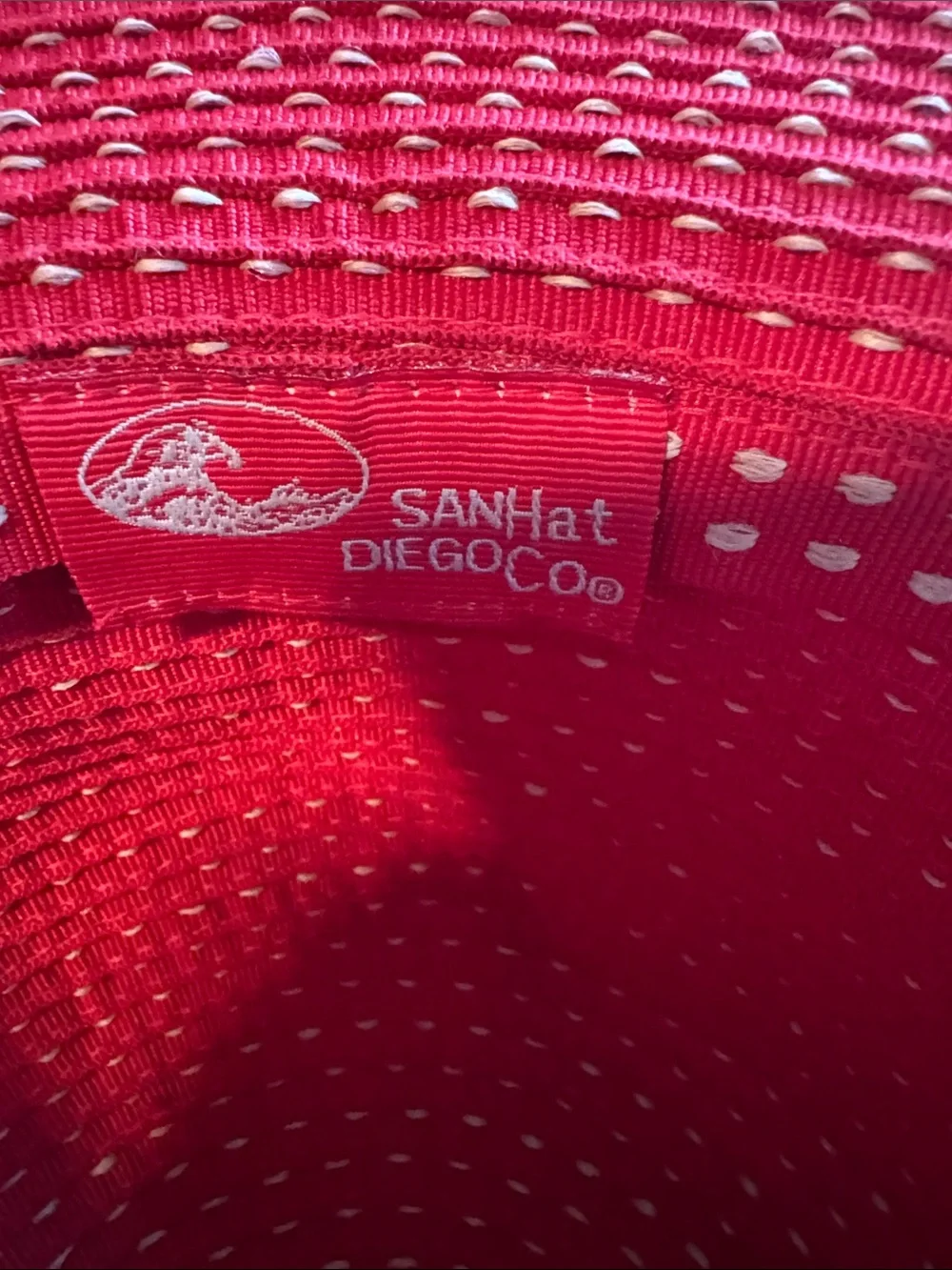San Diego Hat Co. SPF 50 Sun Hat Womens OS Red dot cotton poly vacation Resort